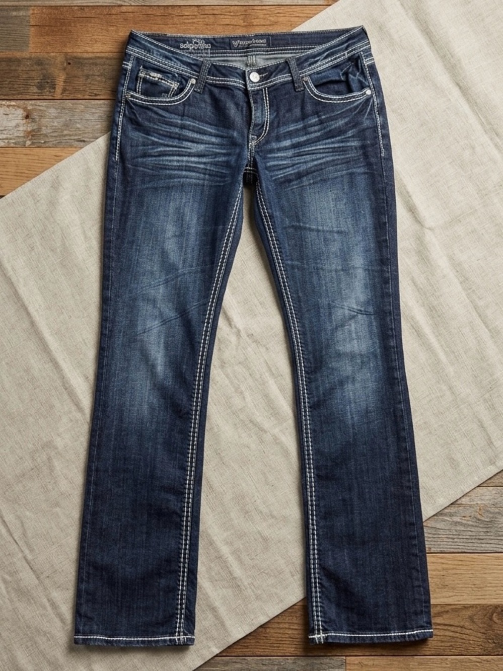 VTG Pepe Jeans London Men Sz 38 Low Rise Bootcut Dark Wash Denim Y2K